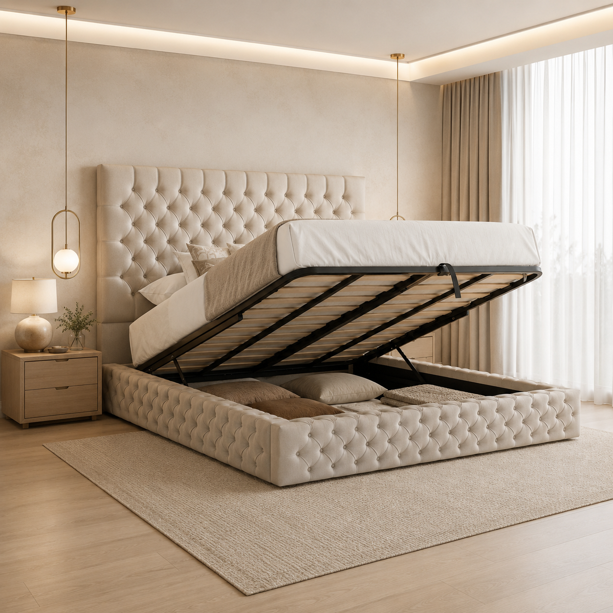 Isaiah Upholstered Bed - Isaiah