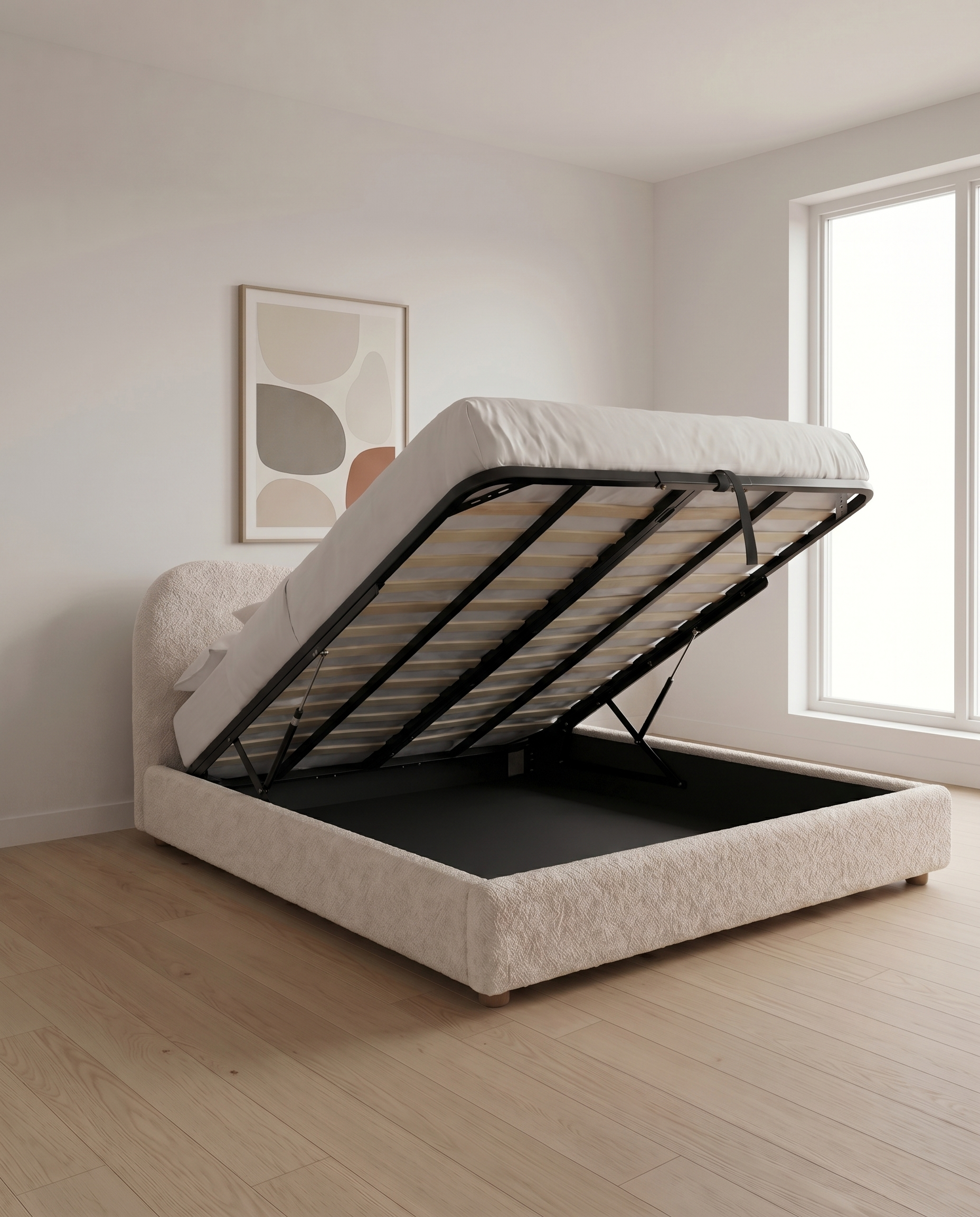 Amos Upholstered Bed - Amos