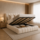 Simeon Boucle Upholstered Bed - Simeon