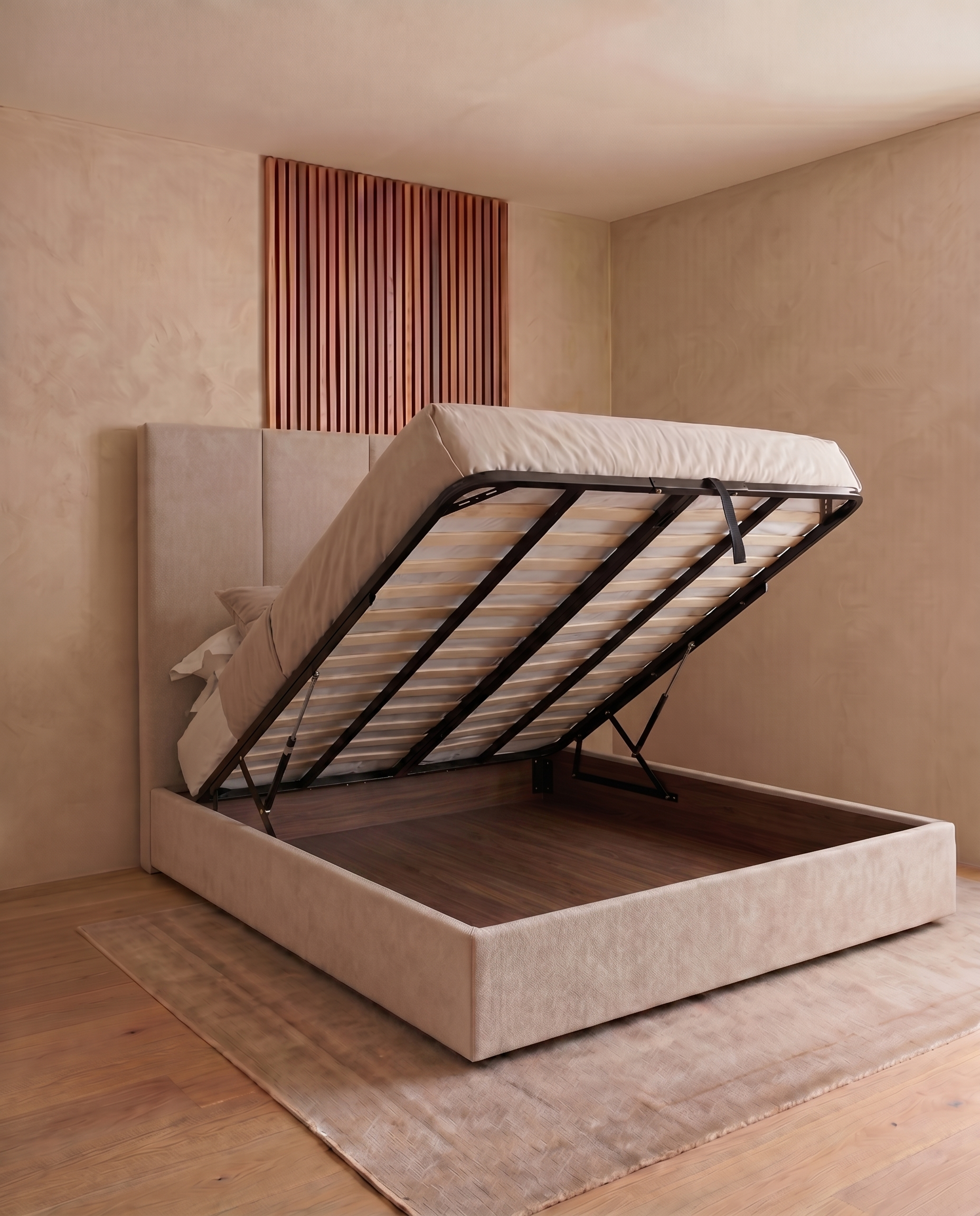 Asher Upholstered Bed - Asher