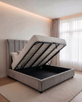 Jeremiah Lined Upholstered Bed - Jeremiah