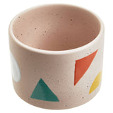 Kayla Cream Small Abstract Planter