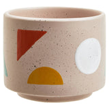 Kayla Cream Small Abstract Planter