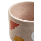 Kayla Cream Small Abstract Planter