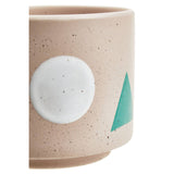 Kayla Cream Small Abstract Planter