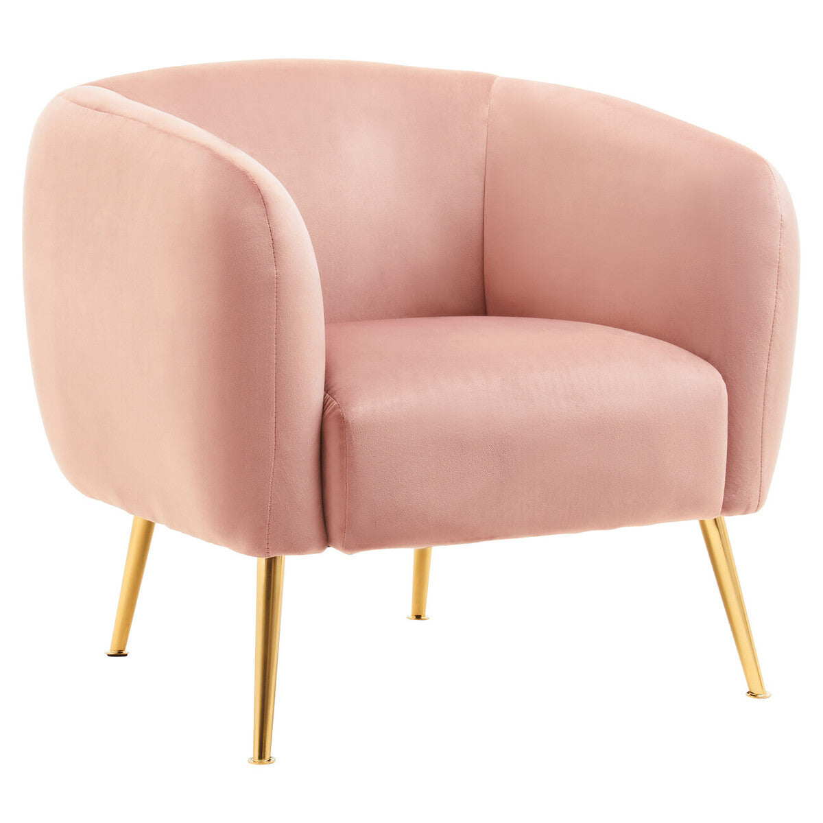 Eva Pink Velvet Armchair