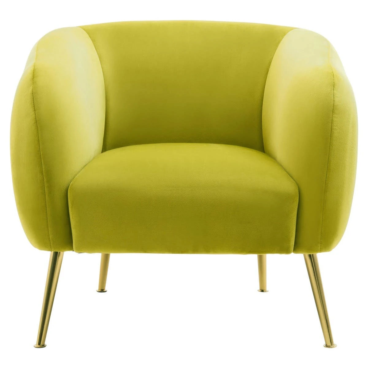 Eva Olive Velvet Armchair