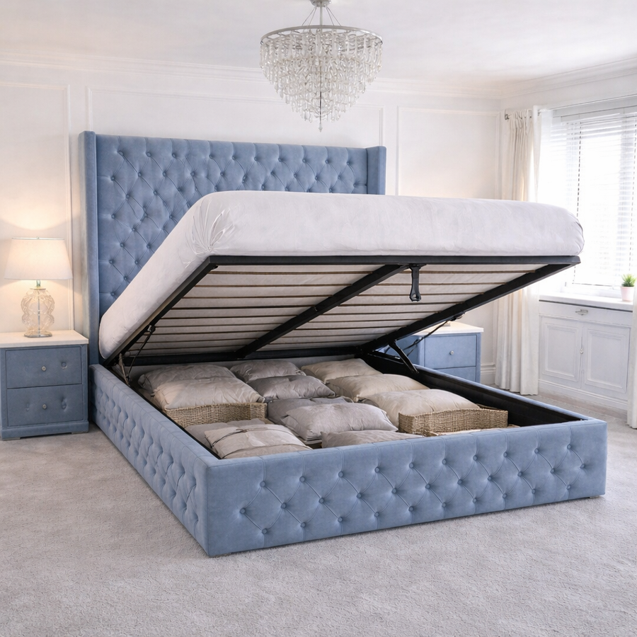 Andre Presidential Winged Chesterfield Bed