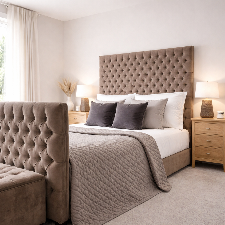 Bernett Grand Chesterfield Upholstered Bed