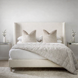 Bradley Bouclé Wingback Upholstered Bed