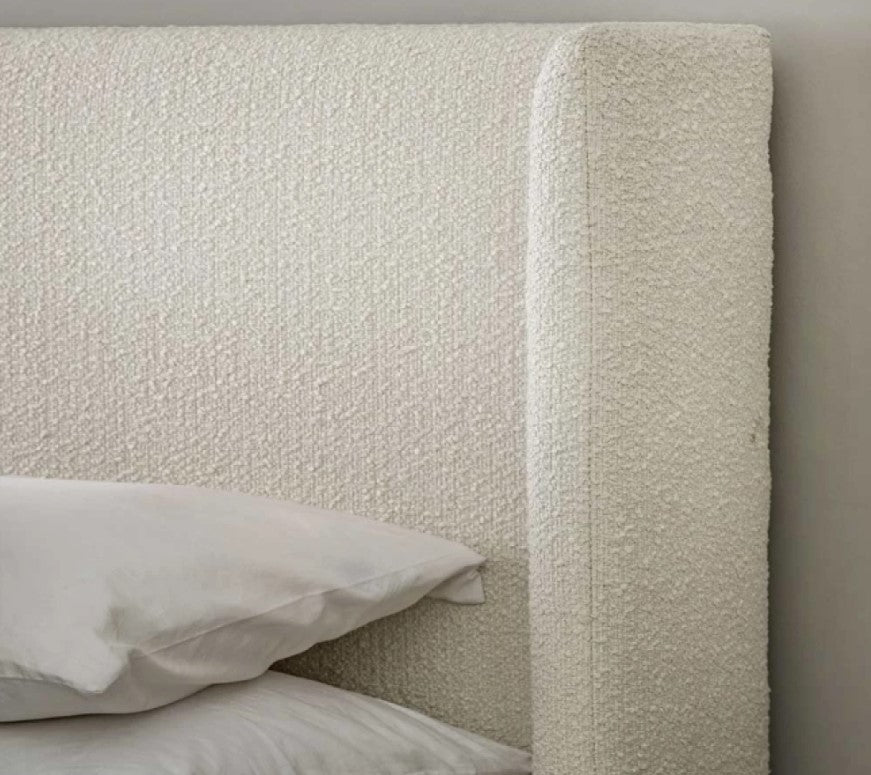 Bradley Bouclé Wingback Upholstered Bed