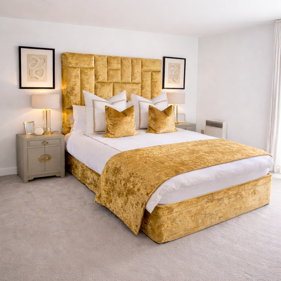 Ezra Labrinth Upholstered Bed