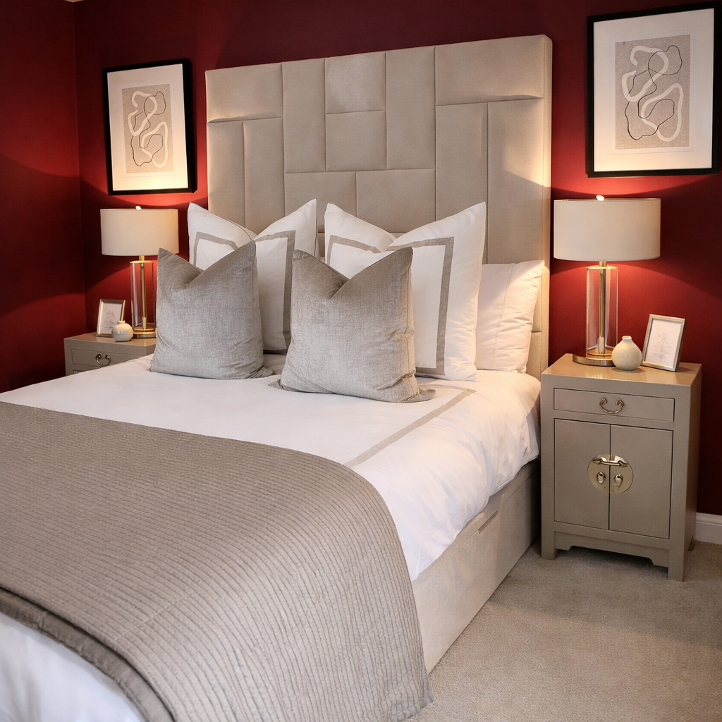 Ezra Labrinth Upholstered Bed