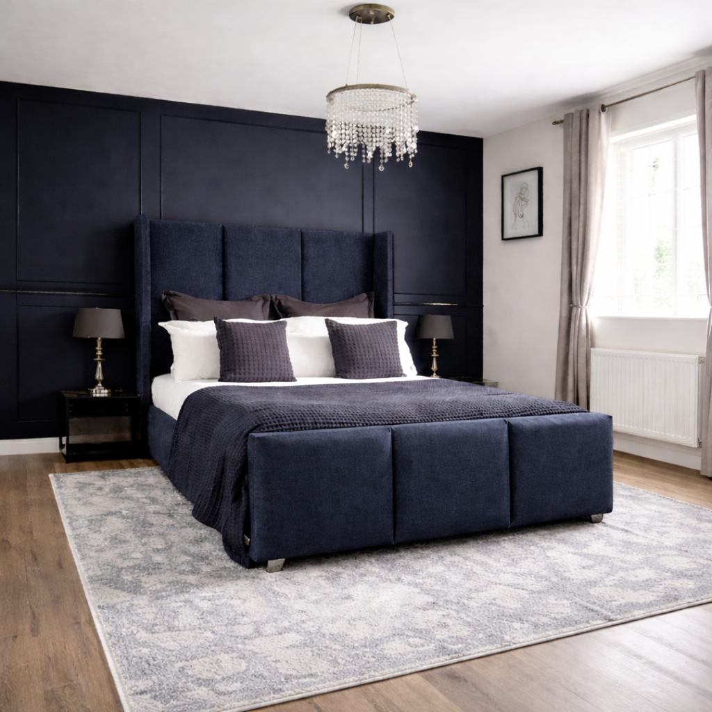 Salome Luxor Winged Panel Upholstered Bed
