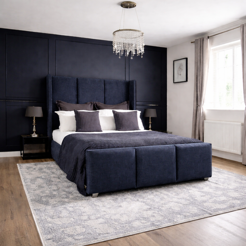 Salome Luxor Winged Panel Upholstered Bed
