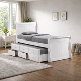 White Captain Bed Frame