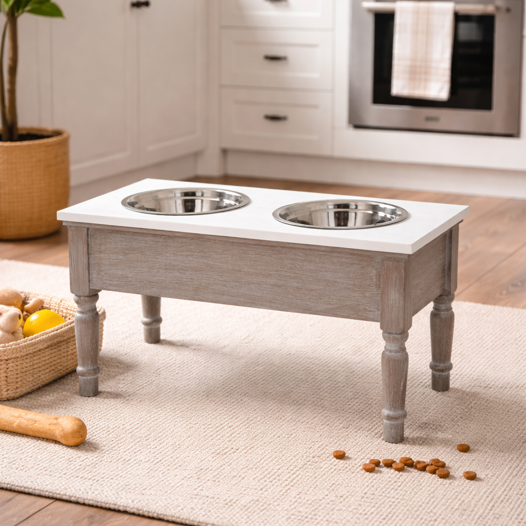 The Tranquil Collection Pet Feeder Table