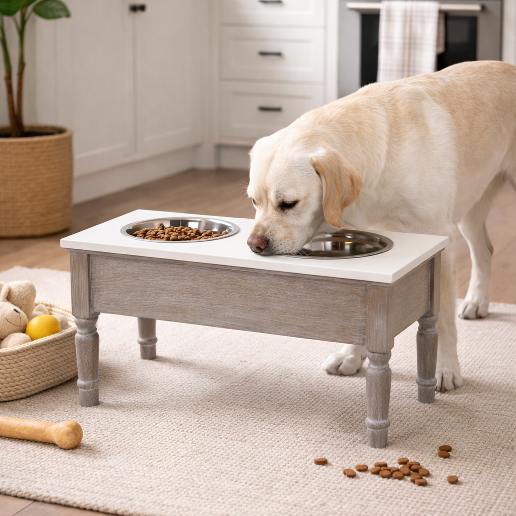 The Tranquil Collection Pet Feeder Table