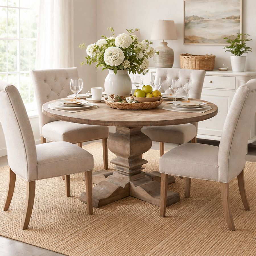 Copthorne Collection Round Pedestal Dining Table