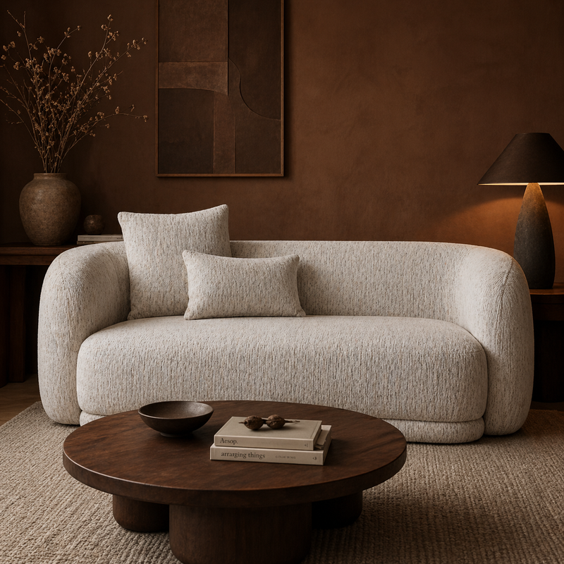 Bradley 2 Seater Sofa with Cushions Upholstered Fabric Sofa