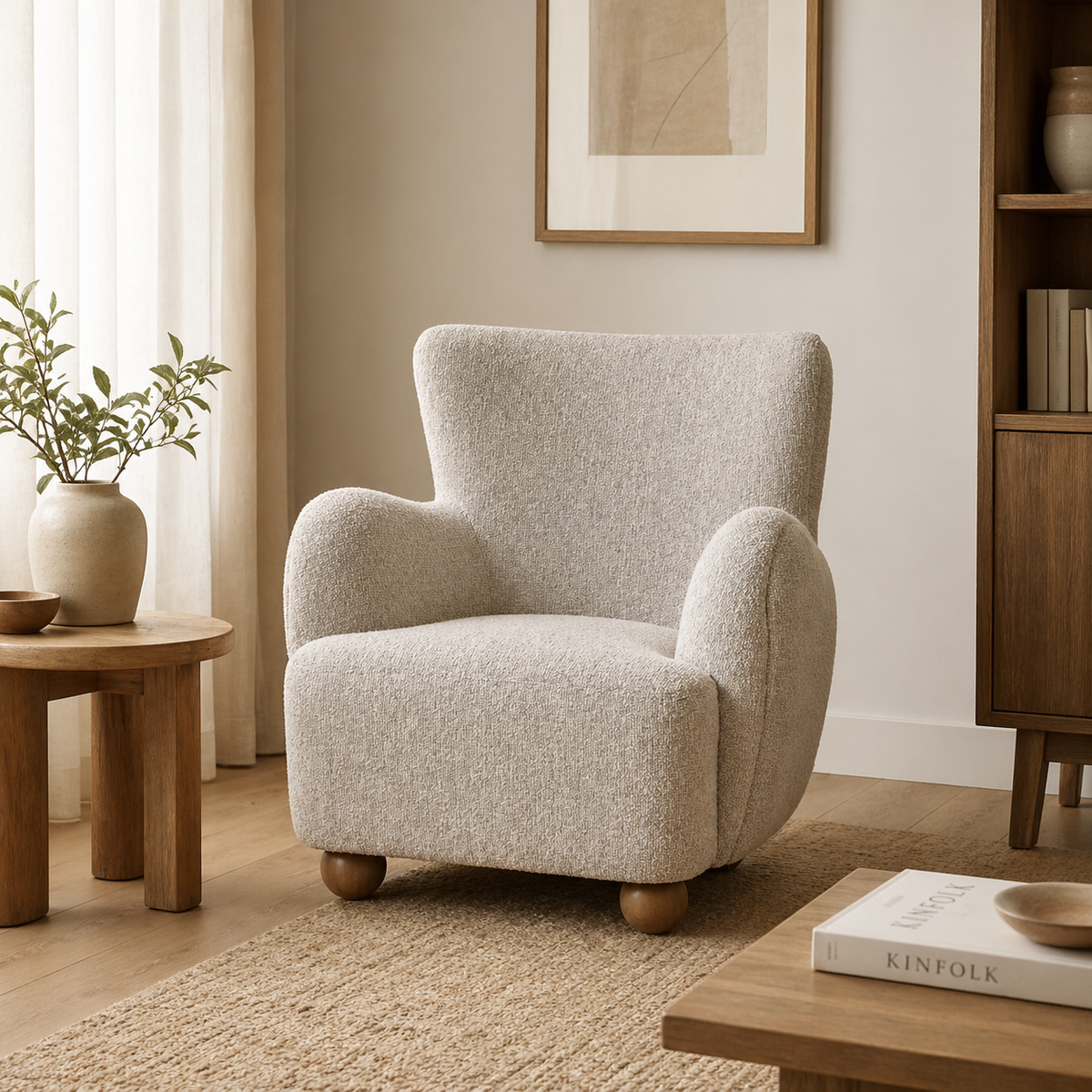 Rhianna Large Upholstered Armchair Accent Chair