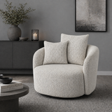 Salome Swivel Armchair Upholstered Accent Chair