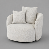 Salome Swivel Armchair Upholstered Accent Chair