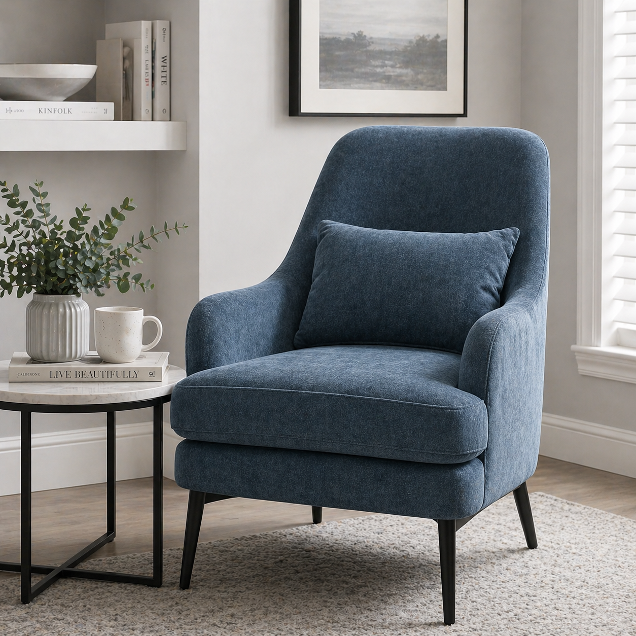 Pauline Wingback Upholstered Armchair Accent Chair