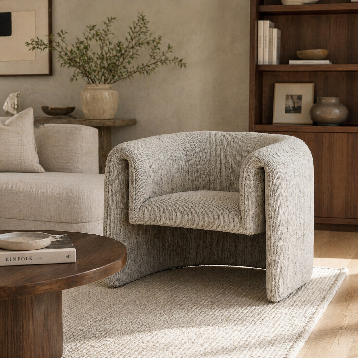 Nehemiah Upholstered Armchair Accent Chair