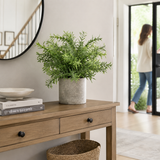 Artificial Faux Rosemary Herb Plant Stone Pot | Kitchen UK