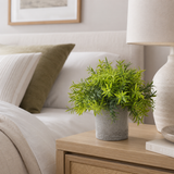 Artificial Faux Small Bamboo Plant Grey Pot | Zen UK