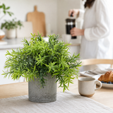 Artificial Faux Small Bamboo Plant Grey Pot | Zen UK