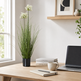 Artificial Faux White Agapanthus Plant Pot | Tall UK