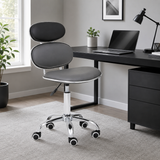 PU Leather Jaasiel Black Home Office Chair | Swivel Castors UK