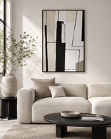 Canvas Framed London Monochrome Abstract Wall Art | Living Room UK