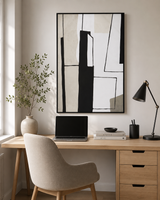 Canvas Framed London Monochrome Abstract Wall Art | Living Room UK