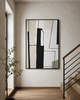 Canvas Framed London Monochrome Abstract Wall Art | Living Room UK