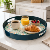 Melamine Terrazzo Pauline Round Serving Tray | Kitchen & Dining UK