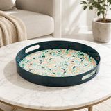 Melamine Terrazzo Pauline Round Serving Tray | Kitchen & Dining UK