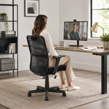 Breathable Mesh Andre Black Home Office Chair | Lumbar Support UK