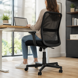 Breathable Mesh Andre Black Home Office Chair | Lumbar Support UK