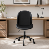 Metal Curved Andre Black Home Office Chair | Ergonomic Swivel UK