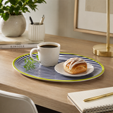 Plastic Dining Salome Colourful Stripe Tray | Indoor & Outdoor UK