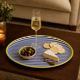 Plastic Dining Salome Colourful Stripe Tray | Indoor & Outdoor UK