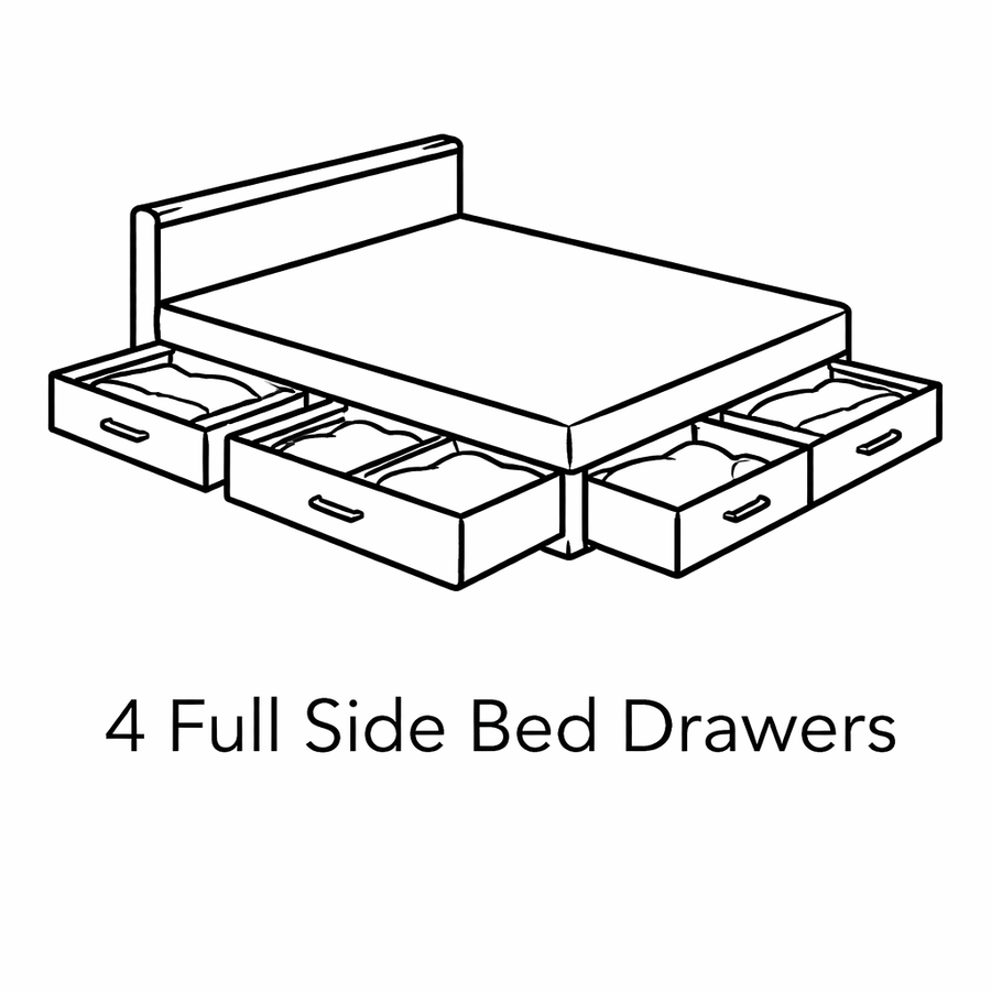 4 Drawers For Your Bed