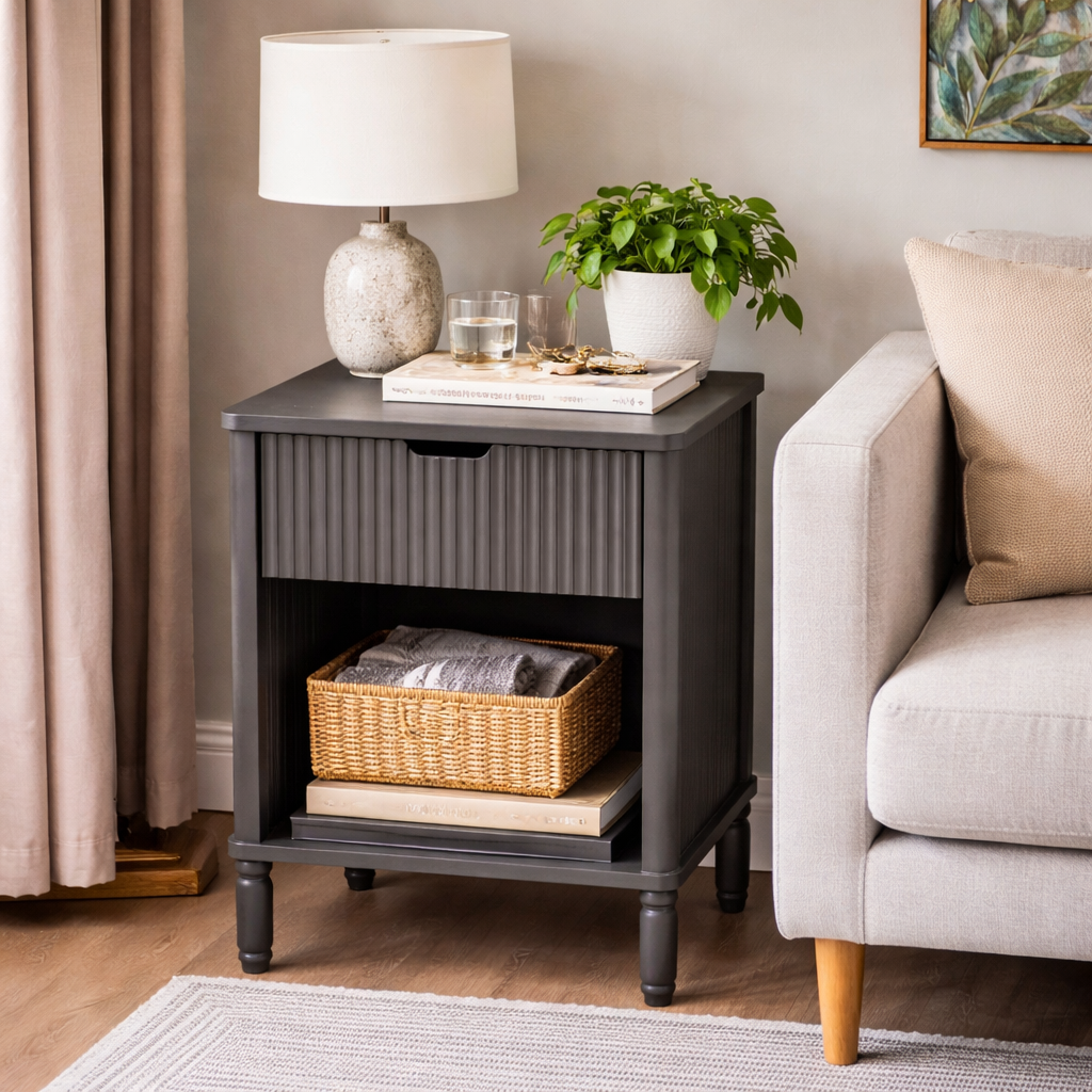 Edward Collection 1 Drawer Cabinet