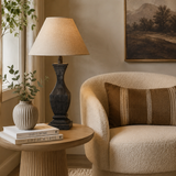 Pauline Fluted Wooden Table Lamp