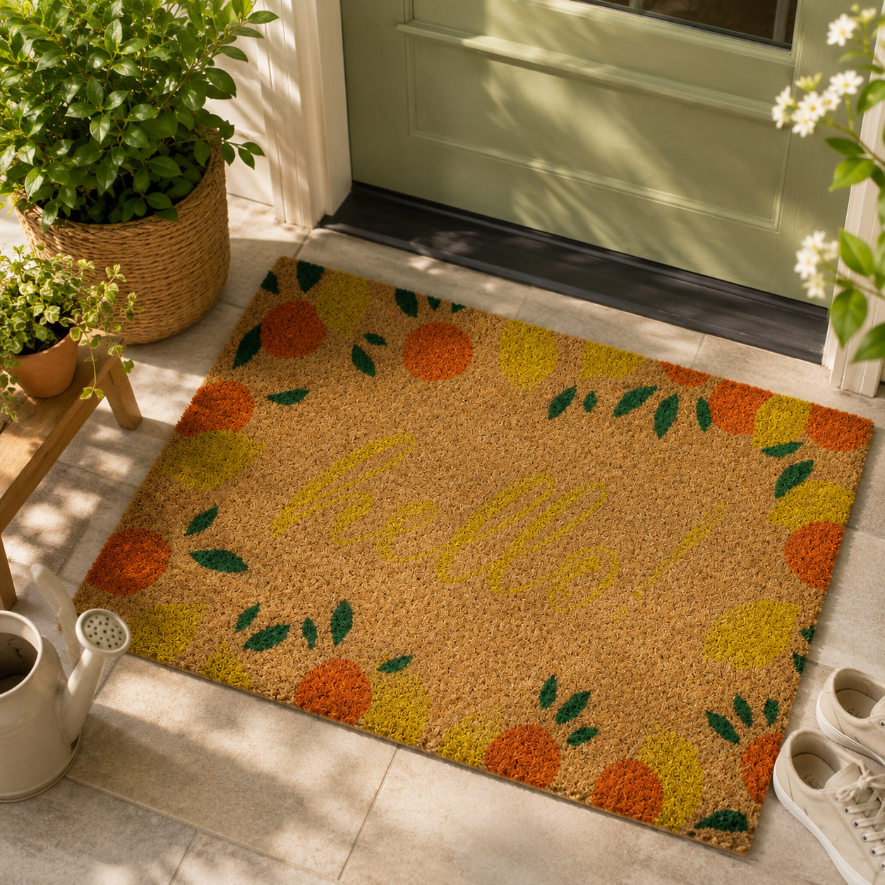 Nova Lemon and Orange Citrus Doormat