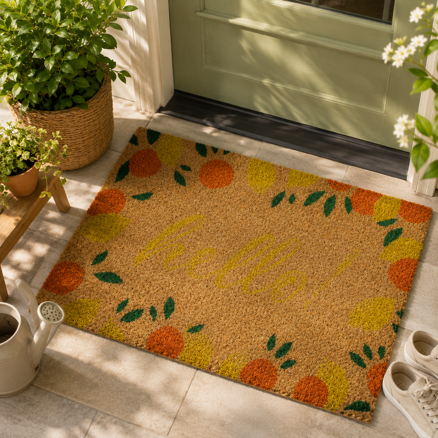 Nova Lemon and Orange Citrus Doormat