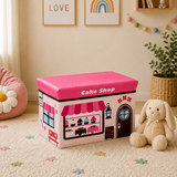 Mia Children's Cake Design Storage Box And Seat